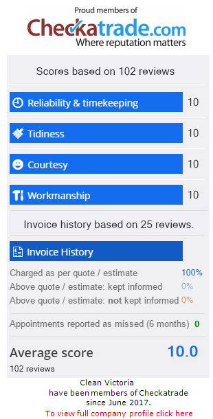 Checkatrade information for Clean Victoria 